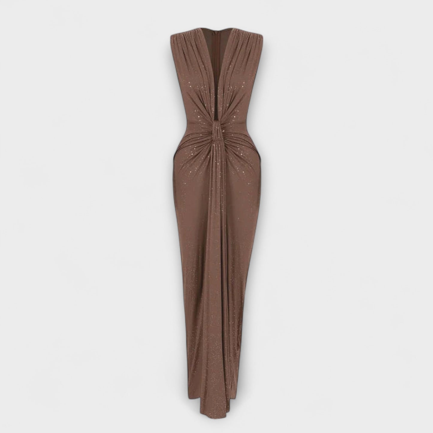 Elegant Long Dress with V Neck for Women