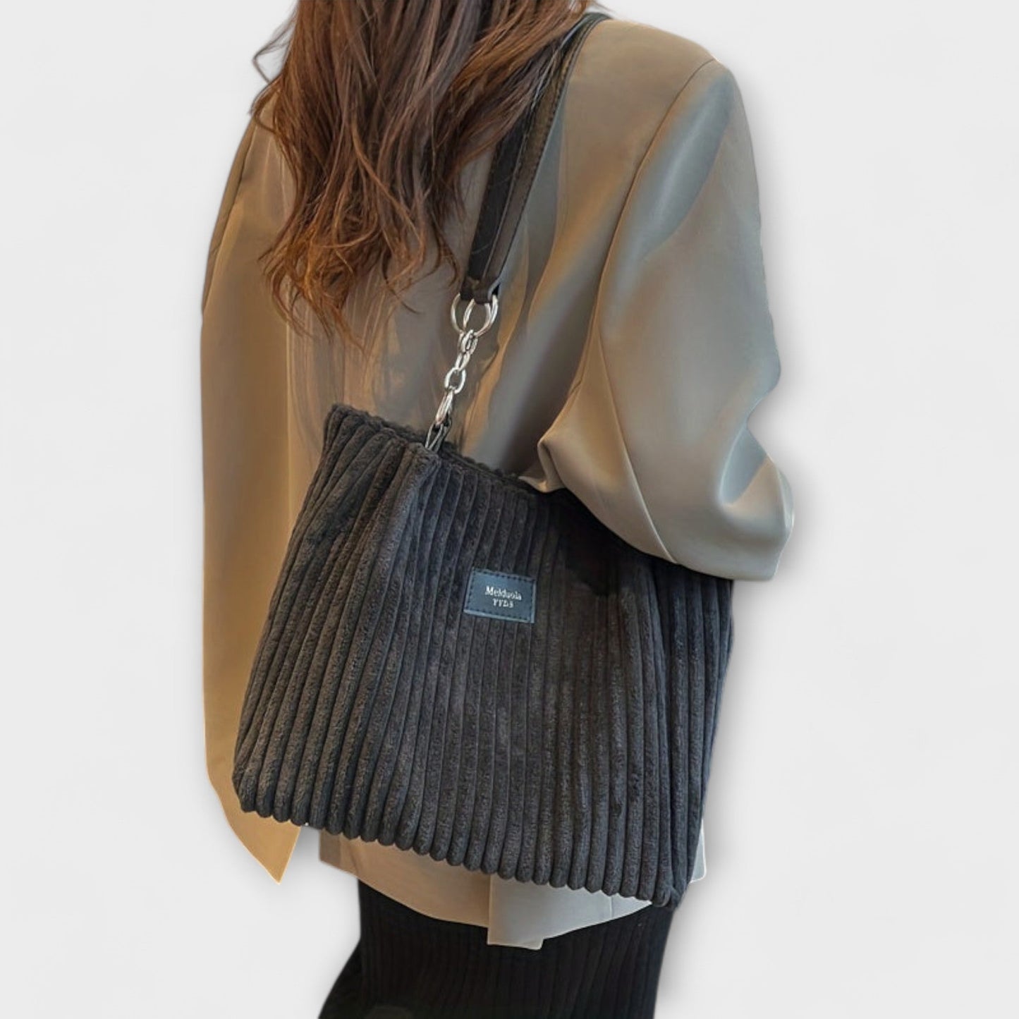 Classic Cotton Tote Shoulder Bag for Daily Use