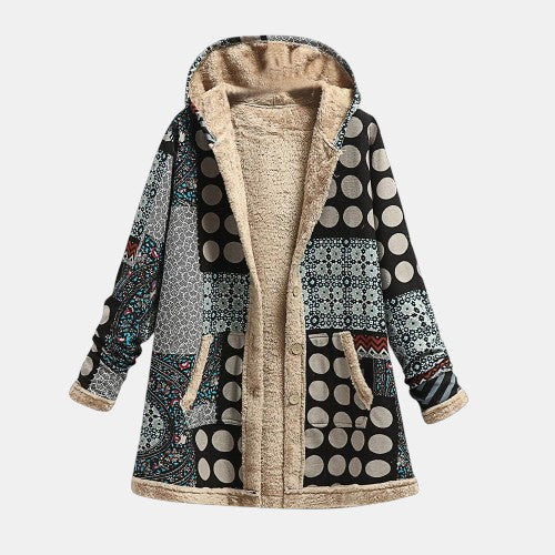 Chic Polka Dot Coat - Olytrend