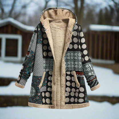 Warm Women's Fleece Lined Parka Coat