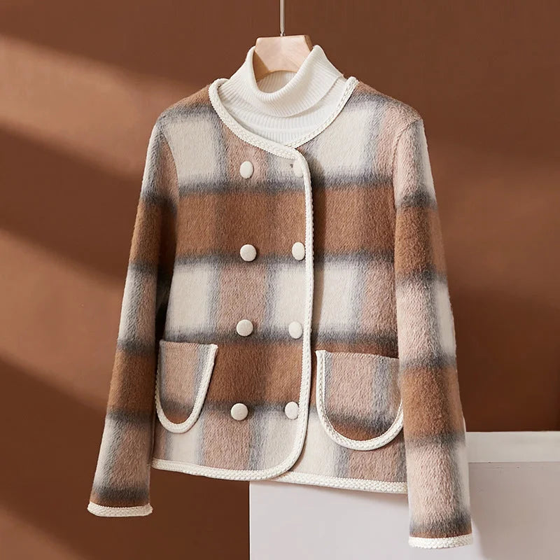 Cozy Plaid Cardigan for Women