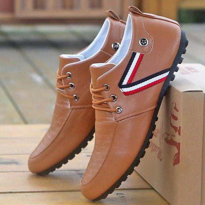 Men's Airy Leather Lace Up Shoes
