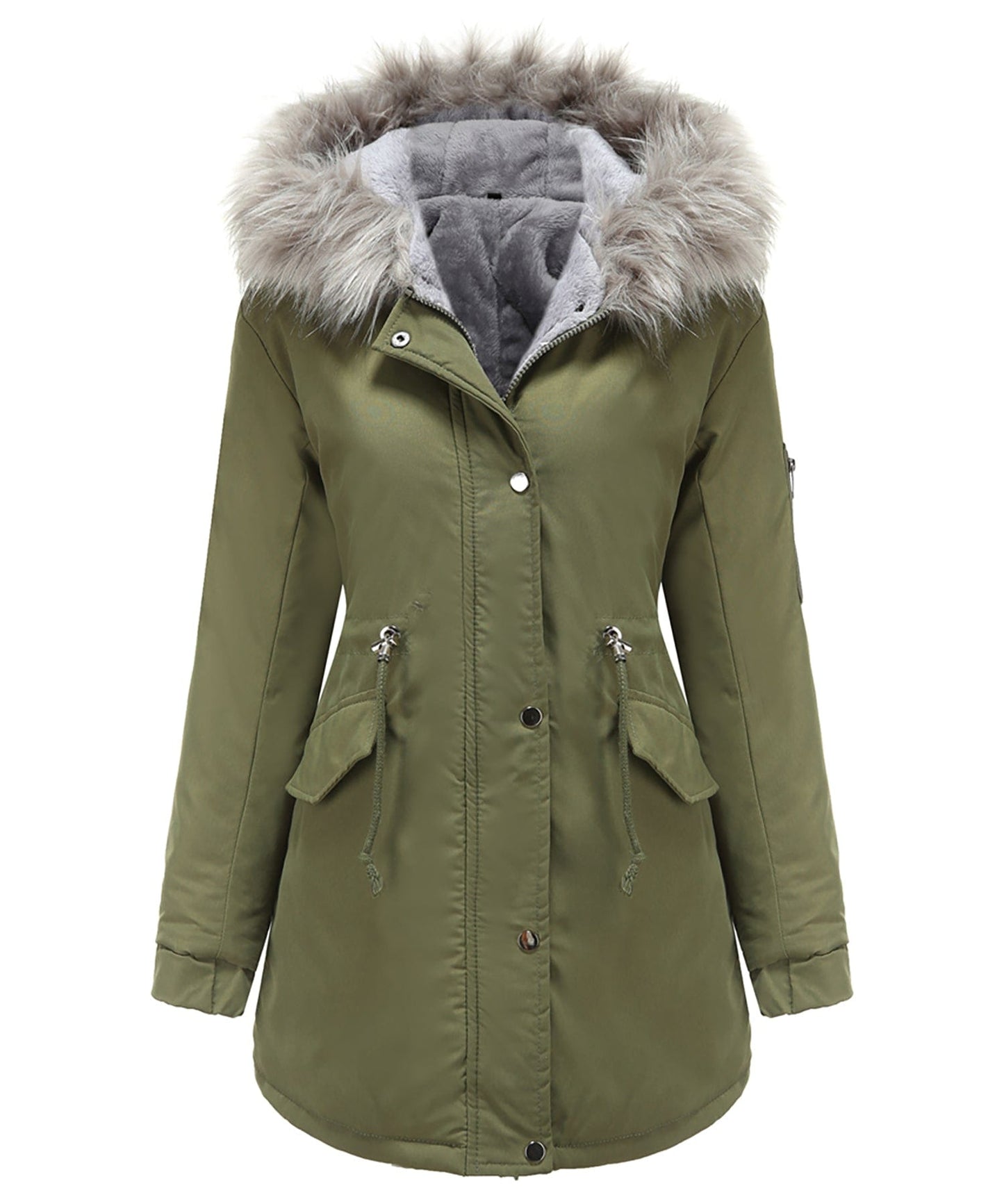 Warm Women's Down Parka Jacket