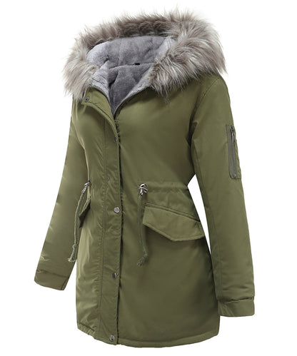 Warm Women's Down Parka Jacket