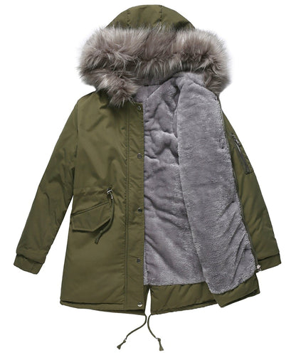 Warm Women's Down Parka Jacket