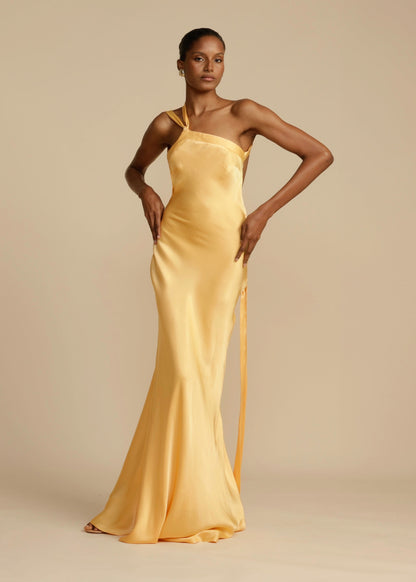 Elegant Women's One Shoulder Evening Dress - Nocini