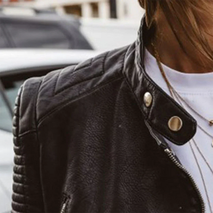 Fake Leather Biker Jacket