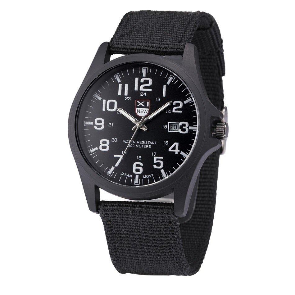 Classic Men's Watch - Simple Analog Face - Glow Hands