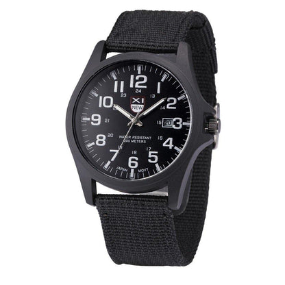Classic Men's Watch - Simple Analog Face - Glow Hands