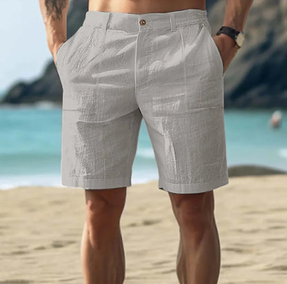 Relaxed Fit Summer Linen Shorts for Men