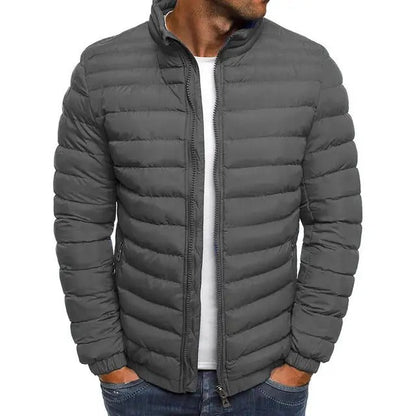 Men's Waterproof Autumn Coat with High Collar