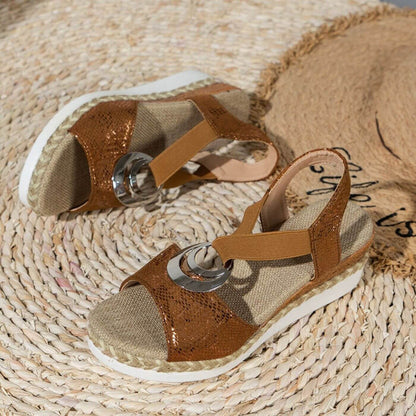 Ladies High Heel Summer Sandals with Ankle Straps