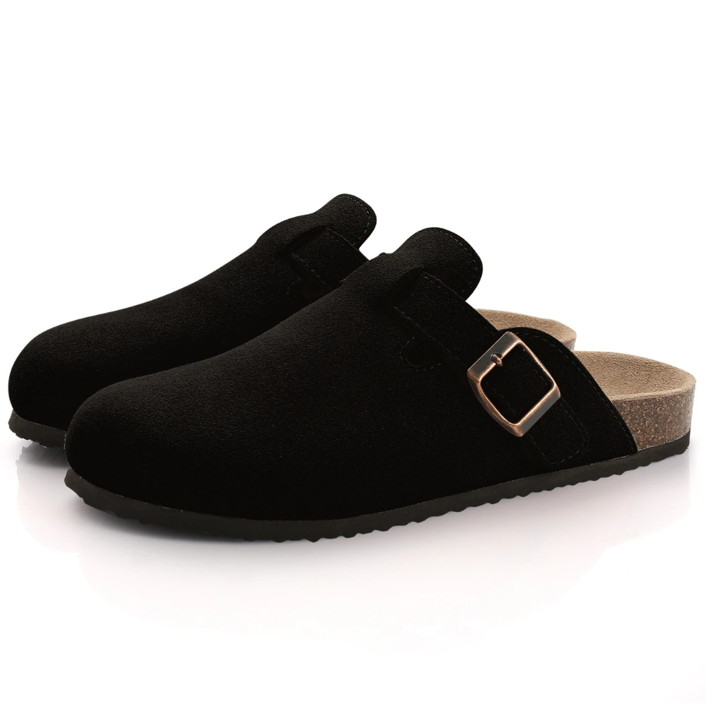 Comfortable Women's Slide On Mule Shoes with Elastic Strap