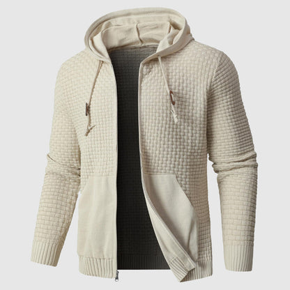 Men's Zip Up Hooded Sweater with Pockets