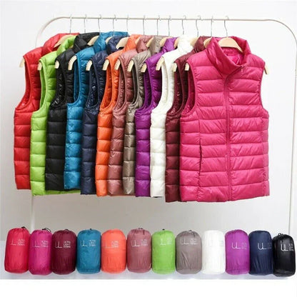 Waterproof Ladies Gilet with Zip Fastening - Olytrend