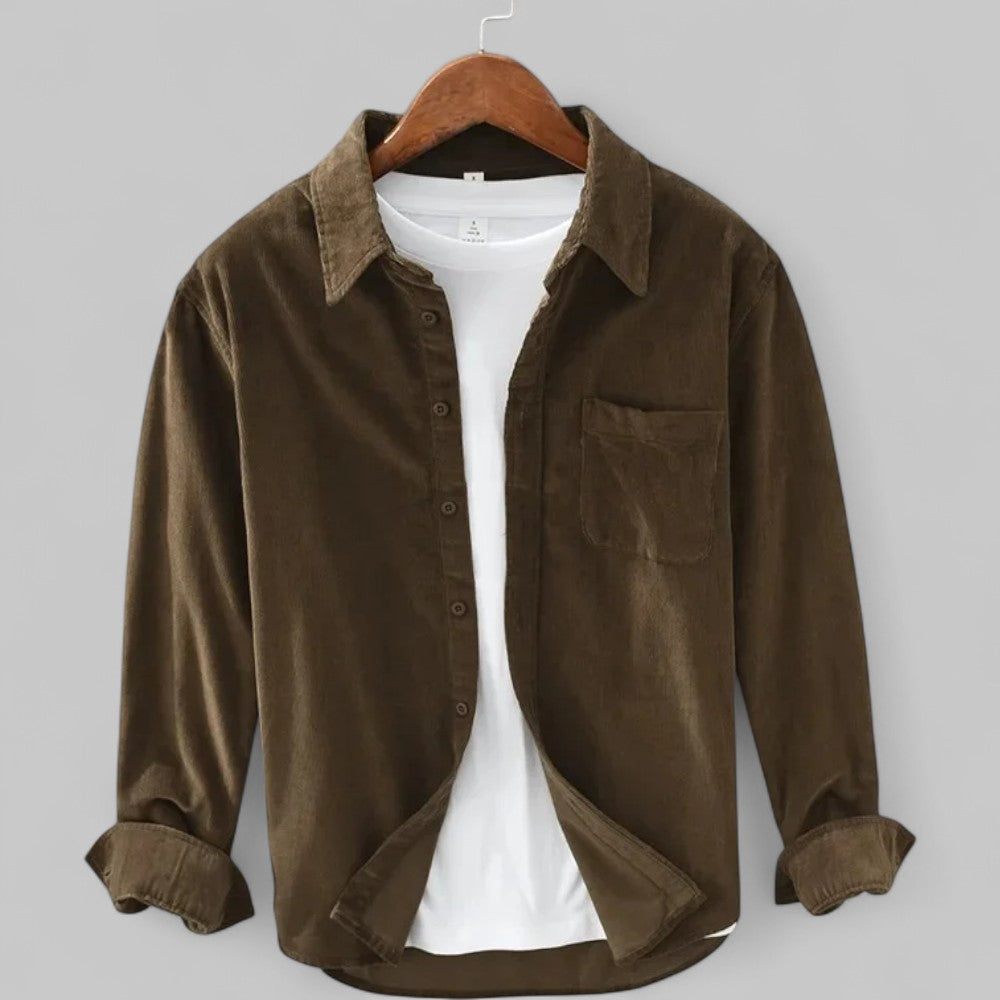 Rugged Men's Classic Cord Shirt