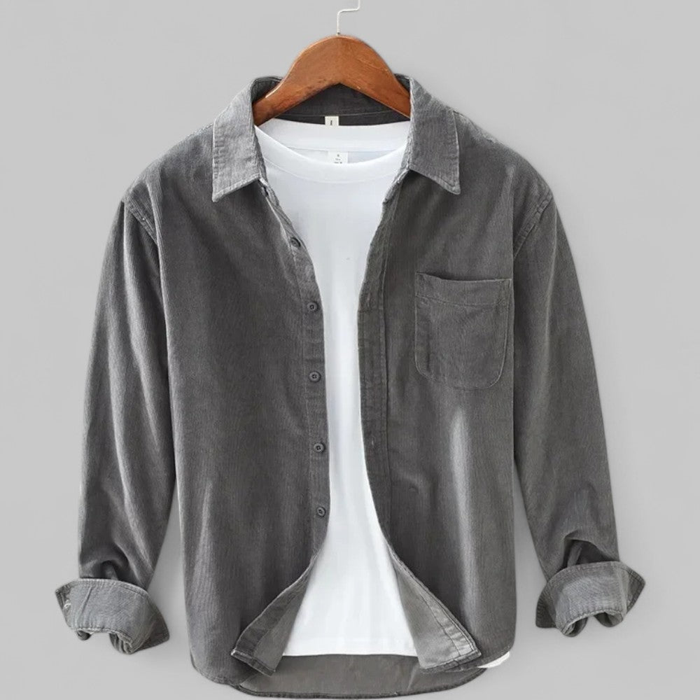 Rugged Men's Classic Cord Shirt