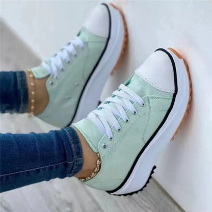 Fashionable Women's Lace Up Sneakers High Top Comfort Shoes