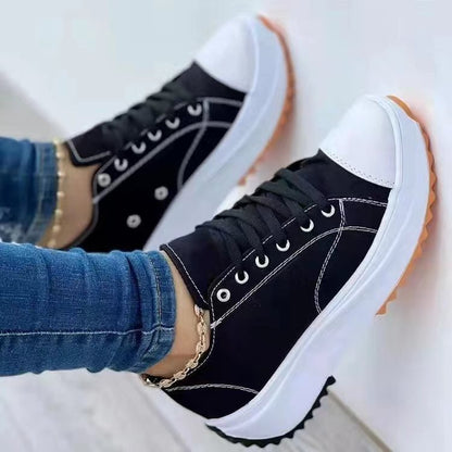 Fashionable Women's Lace Up Sneakers High Top Comfort Shoes