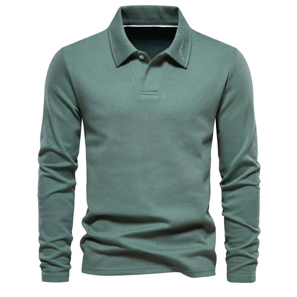 Classic Men's Polo Knit Sweater