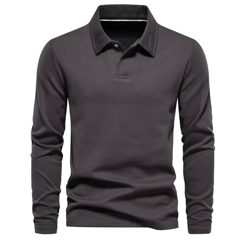 Classic Men's Polo Knit Sweater