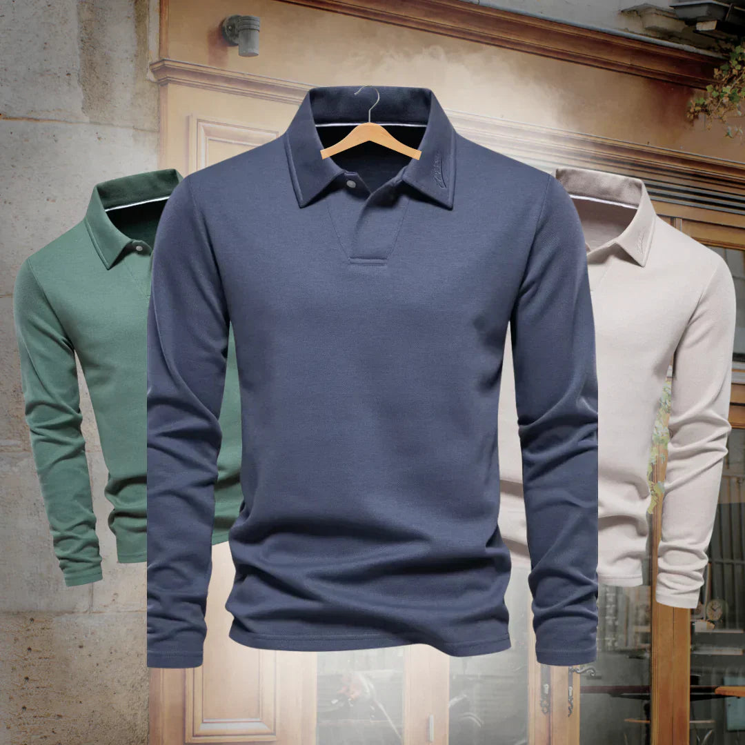 Classic Men's Polo Knit Sweater - Olytrend