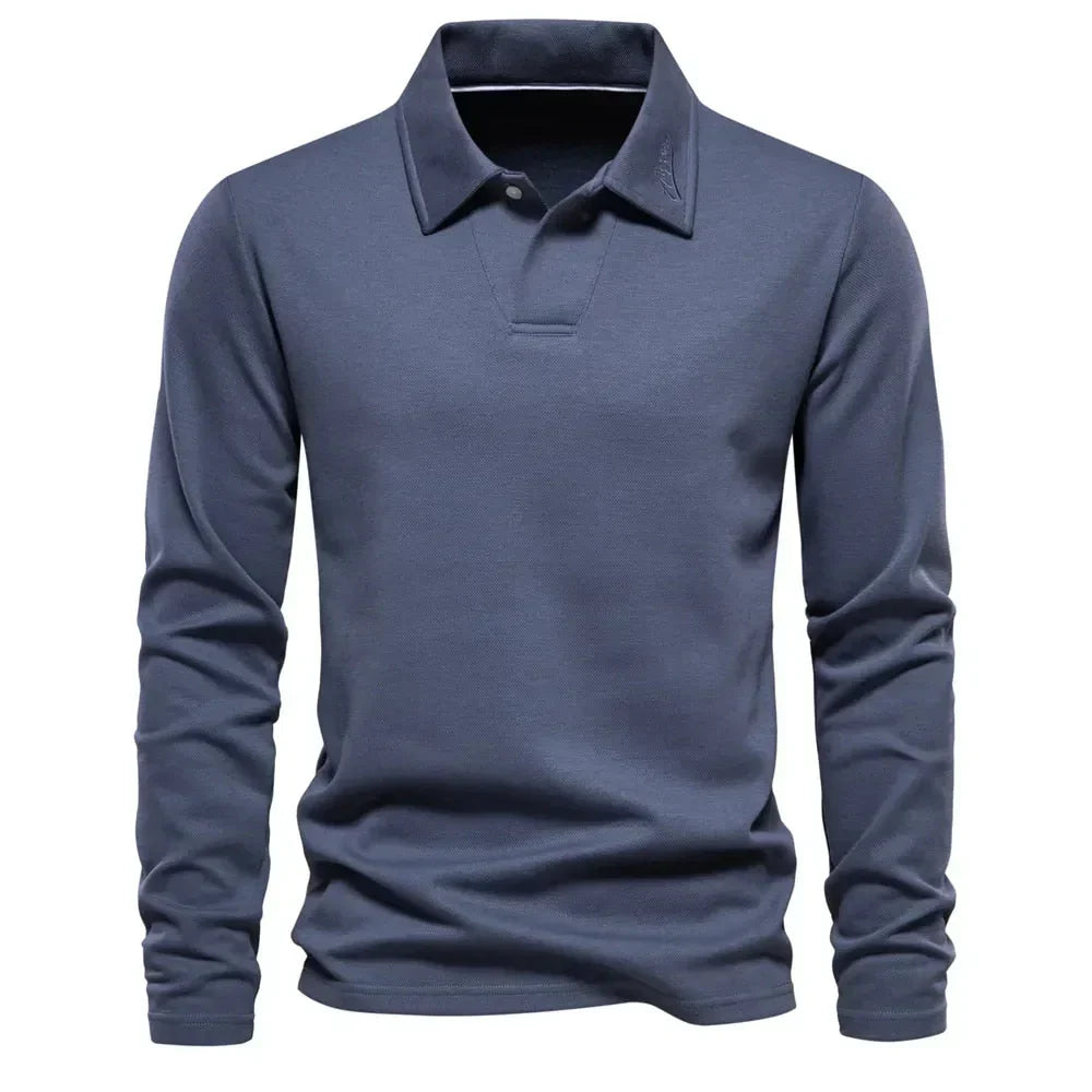 Classic Men's Polo Knit Sweater