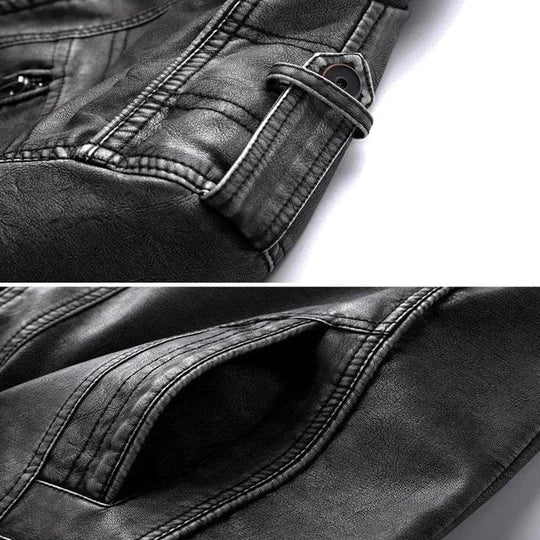 Vegan Synthetic Leather Coat