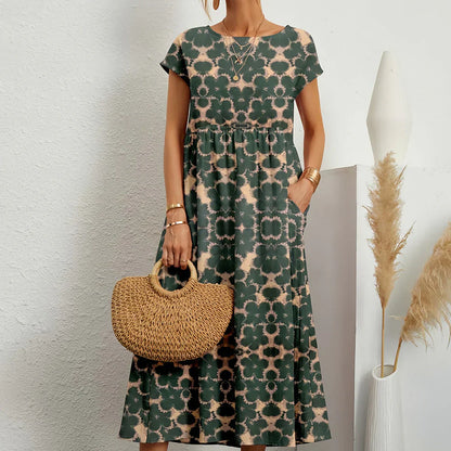 Relaxed Fit Summer Midi Dress for Women
