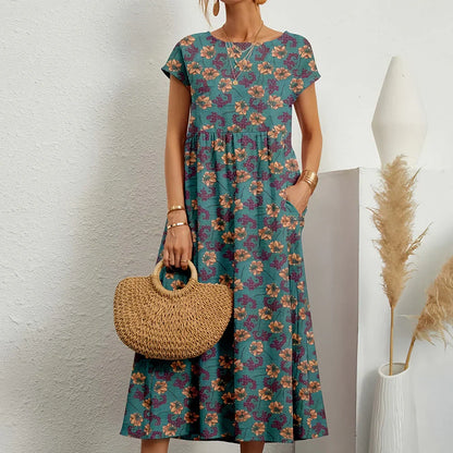 Relaxed Fit Summer Midi Dress for Women
