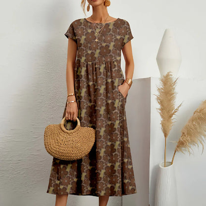 Relaxed Fit Summer Midi Dress for Women