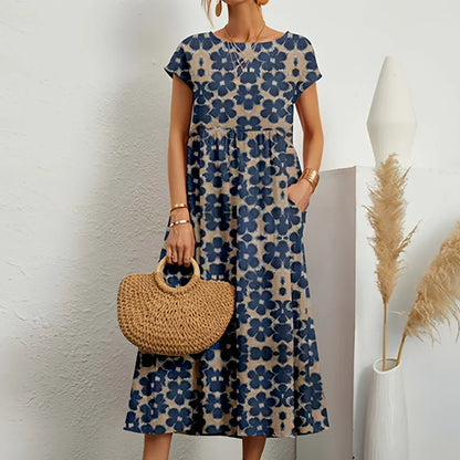 Relaxed Fit Summer Midi Dress for Women