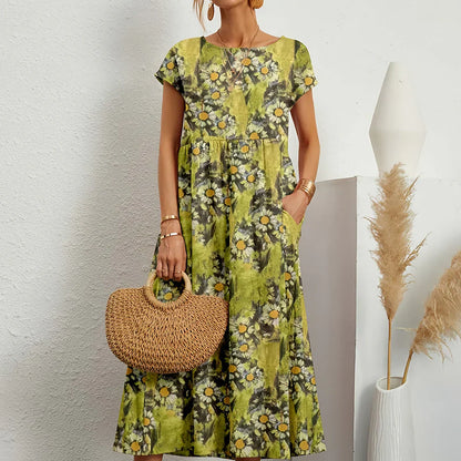 Relaxed Fit Summer Midi Dress for Women