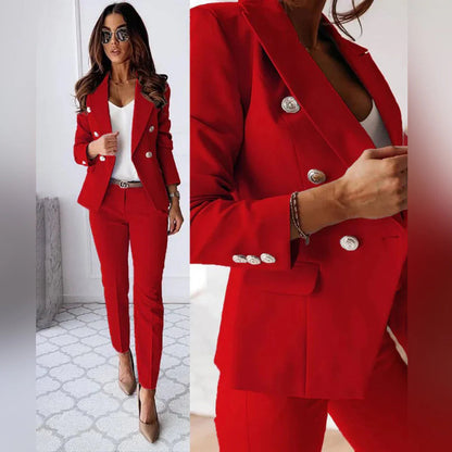 Classic 2pc Ladies Business Suit - Olytrend