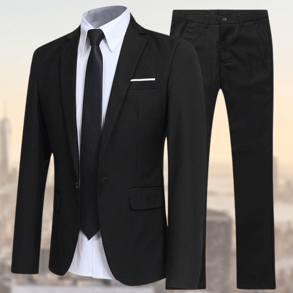 Slim Fit Men's 2 Piece Business Suit