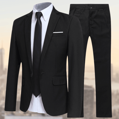 Slim Fit Men's 2 Piece Business Suit