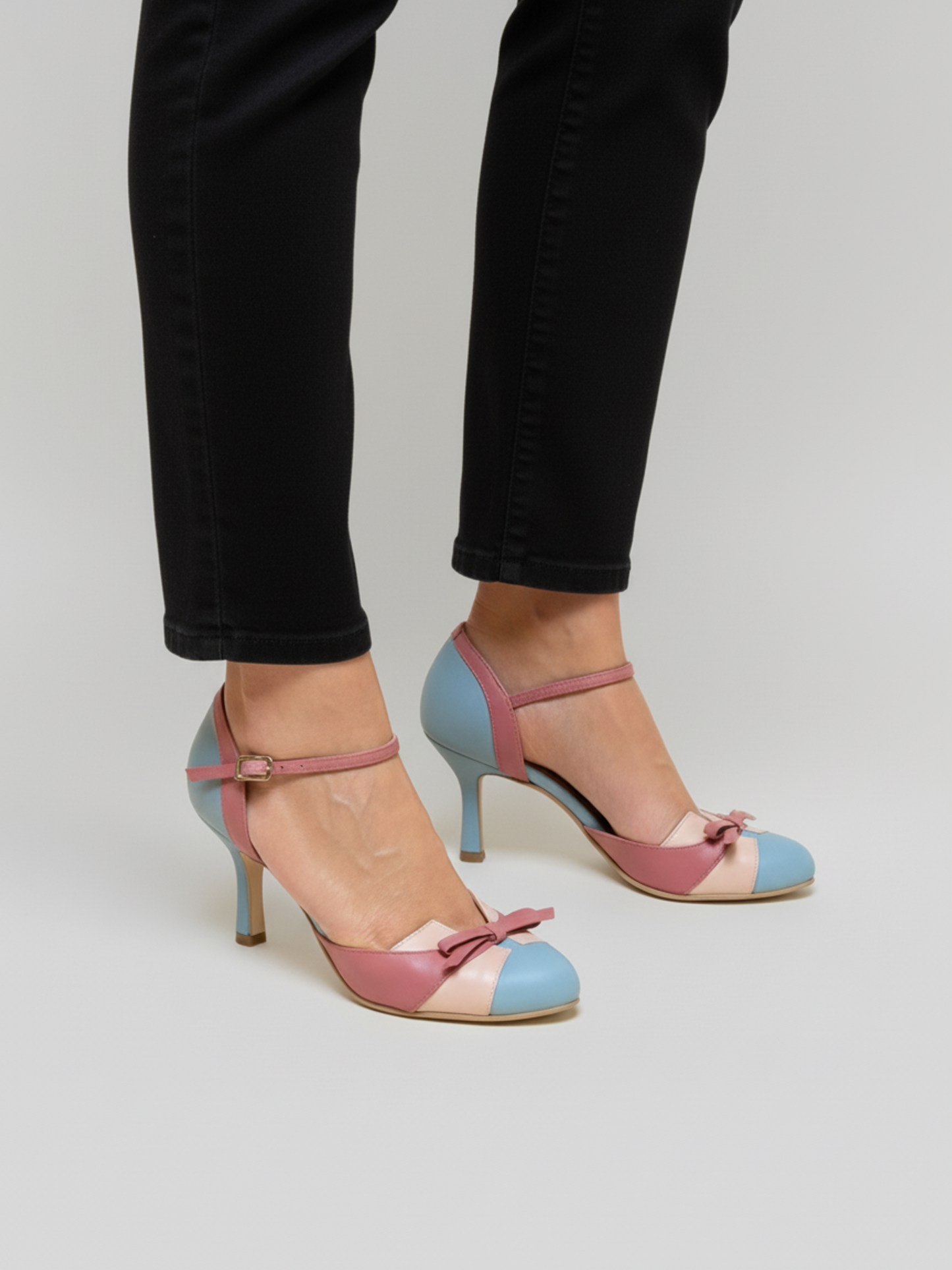 Low Heel Ankle Strap Sandals for Women