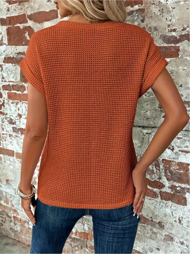 Relaxed Fit Textured Hem T-Shirt