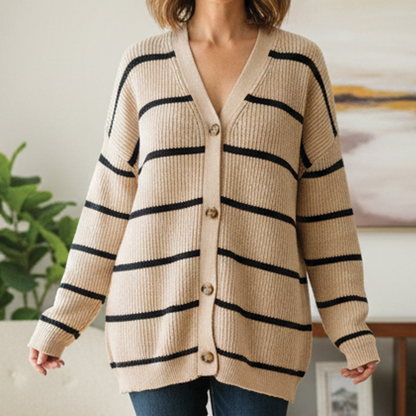 Colorful Striped Knitted Sweater - Nocini