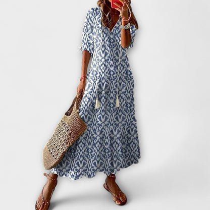 Vibrant Summer Maxi Dress for Women - Nocini