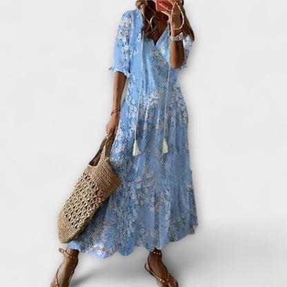 Vibrant Summer Maxi Dress for Women