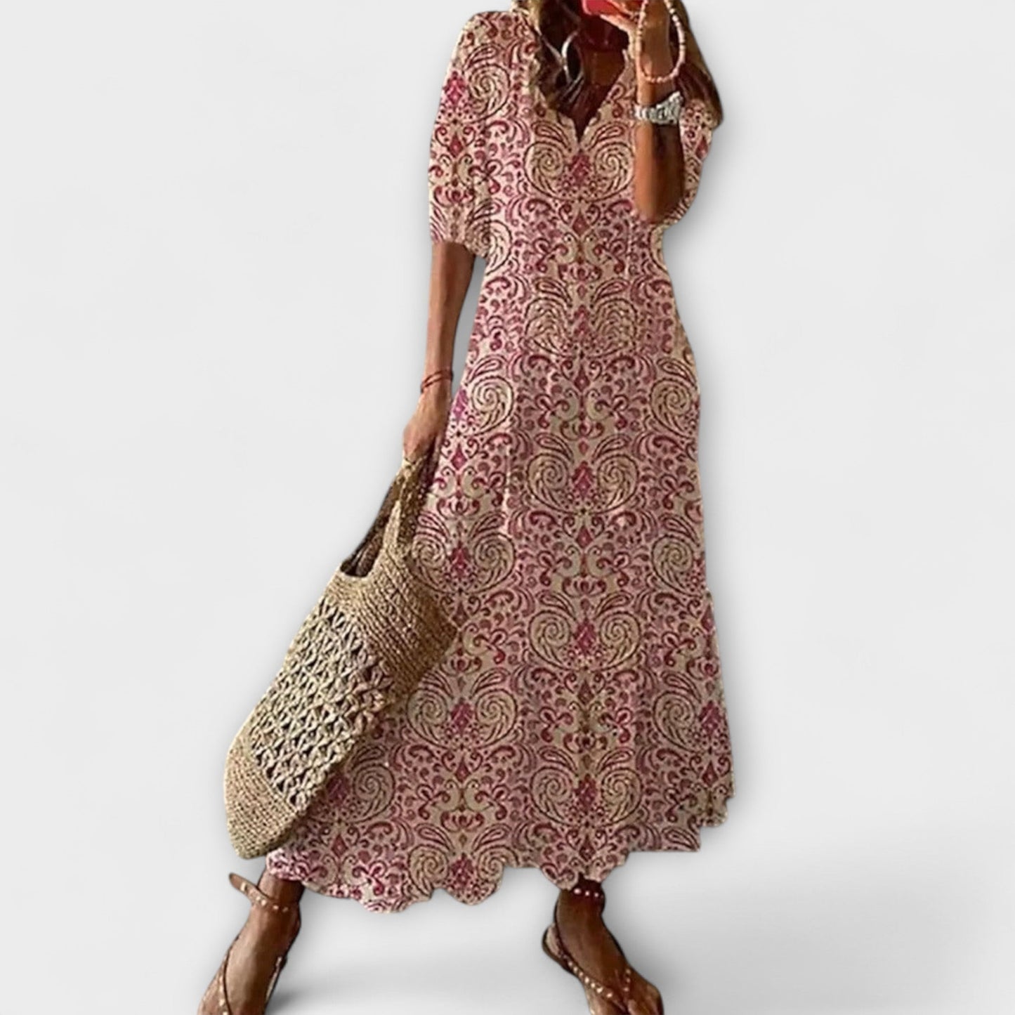 Vibrant Summer Maxi Dress for Women