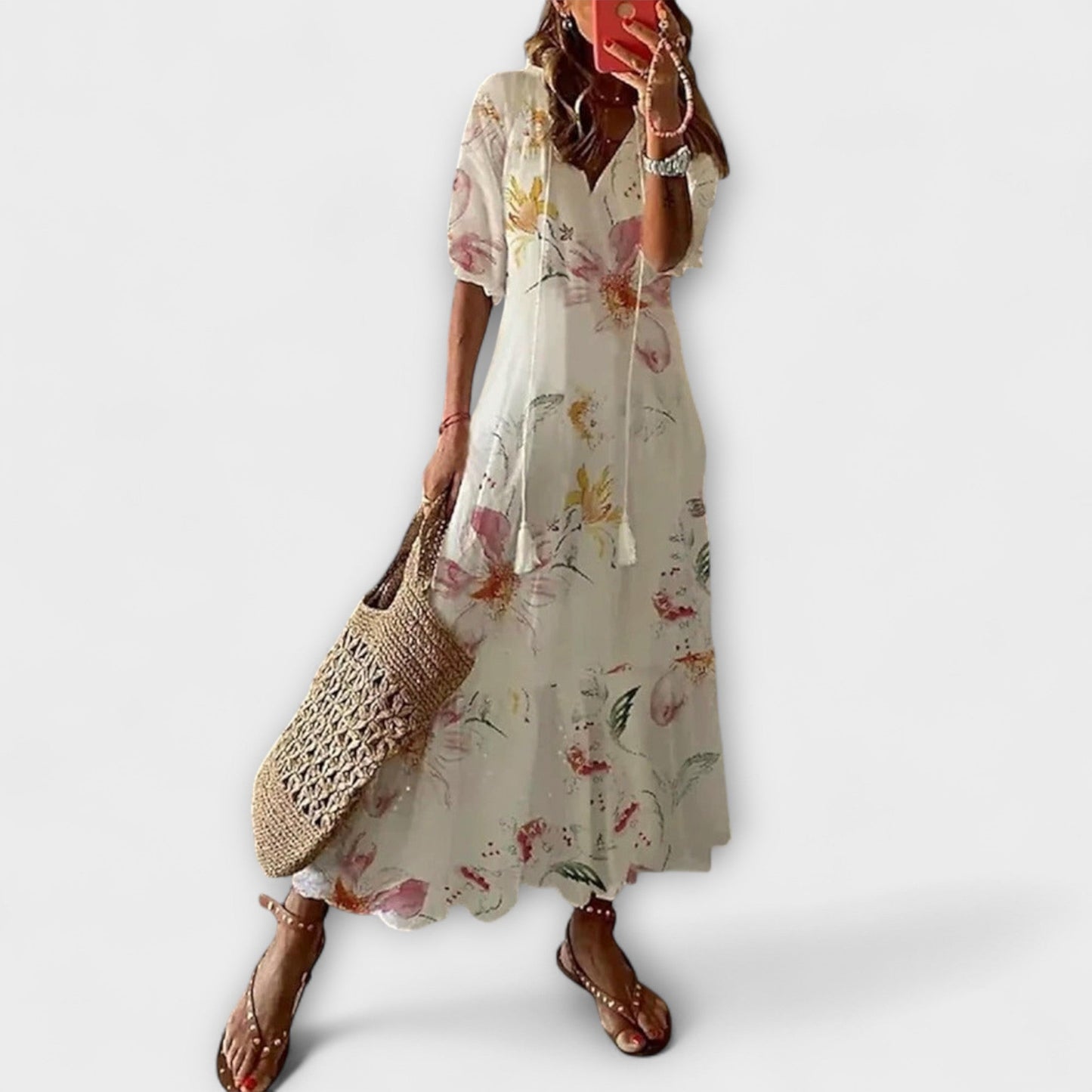 Vibrant Summer Maxi Dress for Women