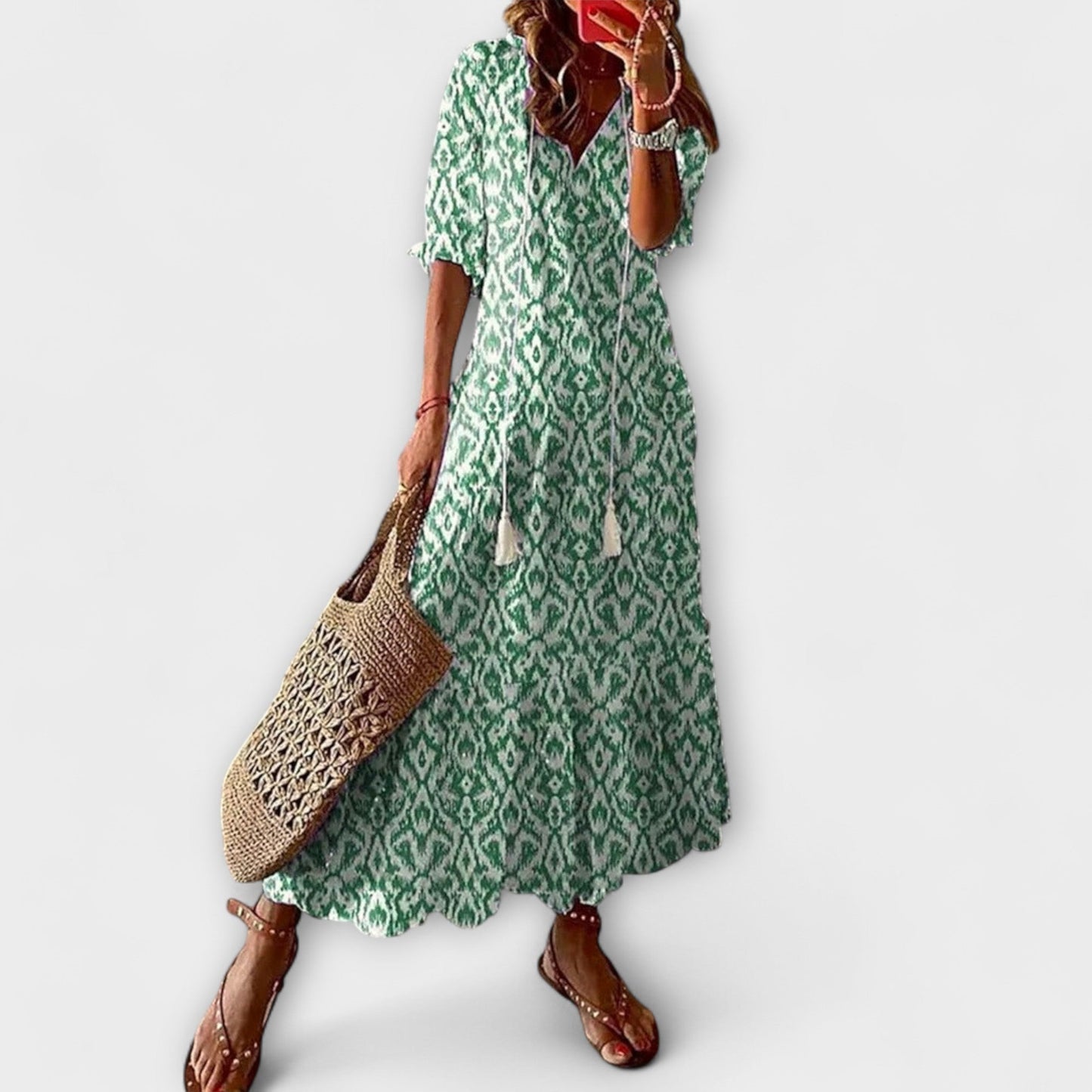 Vibrant Summer Maxi Dress for Women