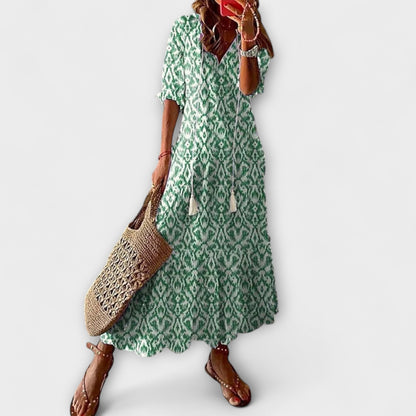 Vibrant Summer Maxi Dress for Women