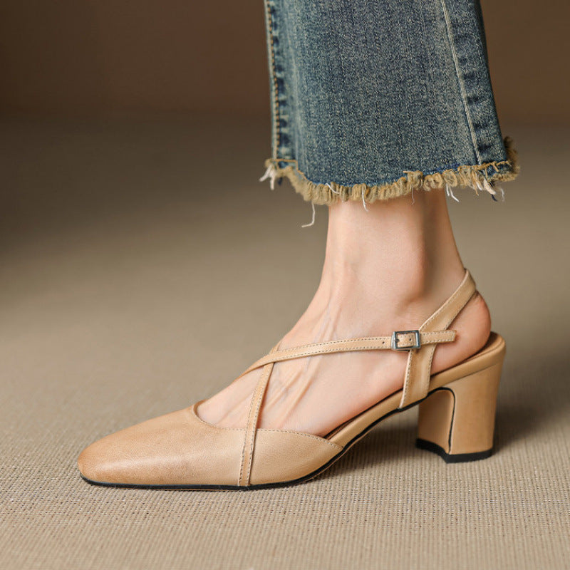 Comfortable Low Block Heel Mary Jane Shoes for Women - Nocini