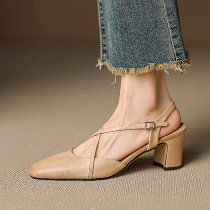 Comfortable Low Block Heel Mary Jane Shoes for Women - Nocini