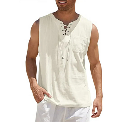 Relaxed Fit Men's Linen Shirt