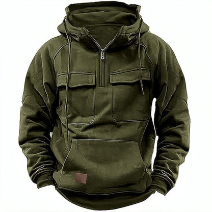 Classic Biker Jacket Hoodie for Men