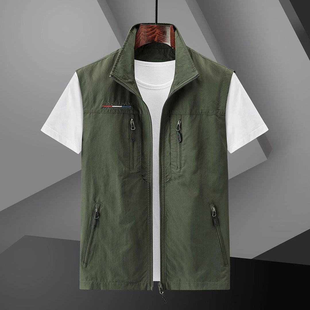 Practical Outdoor Mens Travel Vest with Pockets